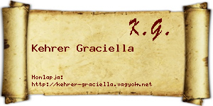Kehrer Graciella névjegykártya